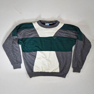 Vintage 90s Spalding Color Block Crewneck Sweatshirt - XL